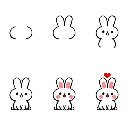 萌萌兔子简笔画_1
