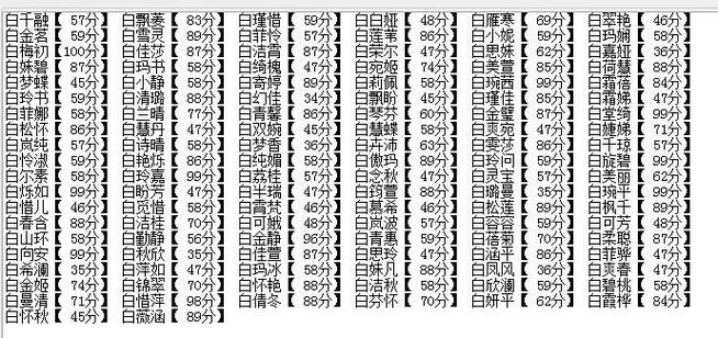 白姓起名字女孩_1