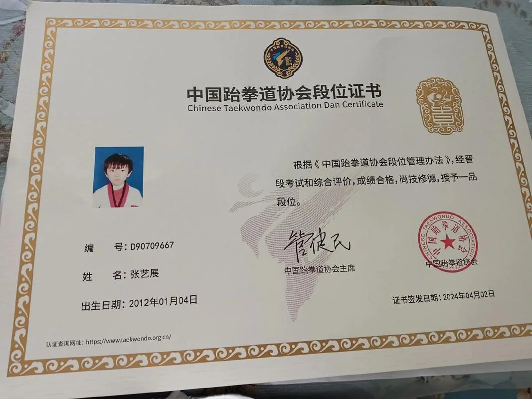 跆拳道级位证书查询_2