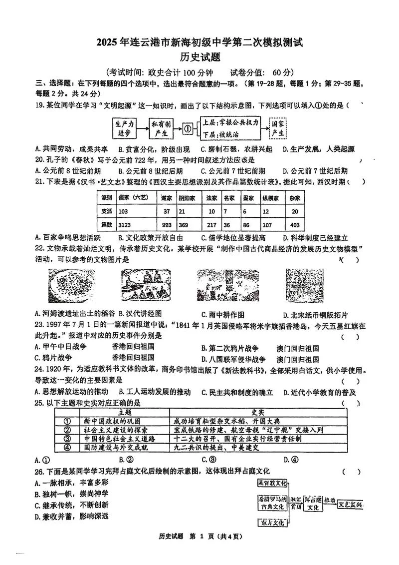 2018沈阳中考历史_1