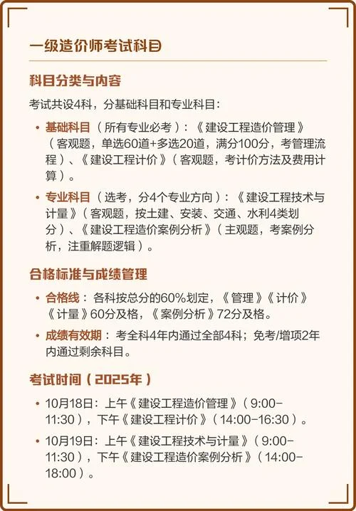 一级造价师都考哪些科目-一级造价师考哪些科目