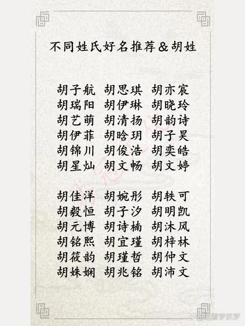 胡起名字-胡起名字
