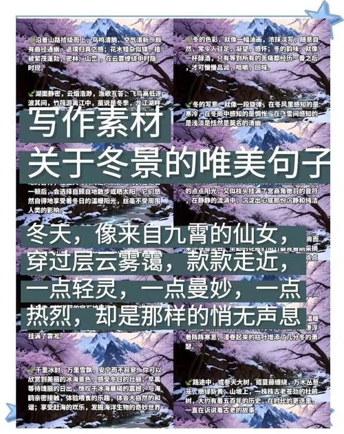 描写雪景的句子出处_1