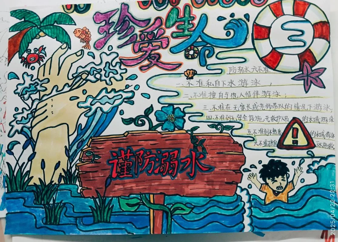 防溺水手抄报内容._2