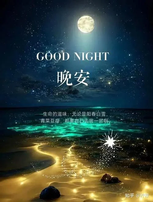 晚安说说简短唯美句子_1