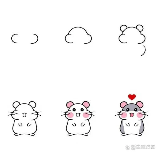 卡通仓鼠图片简笔画_1