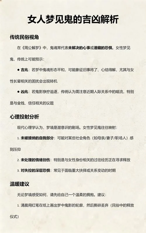 晚上梦见鬼有什么征兆_1