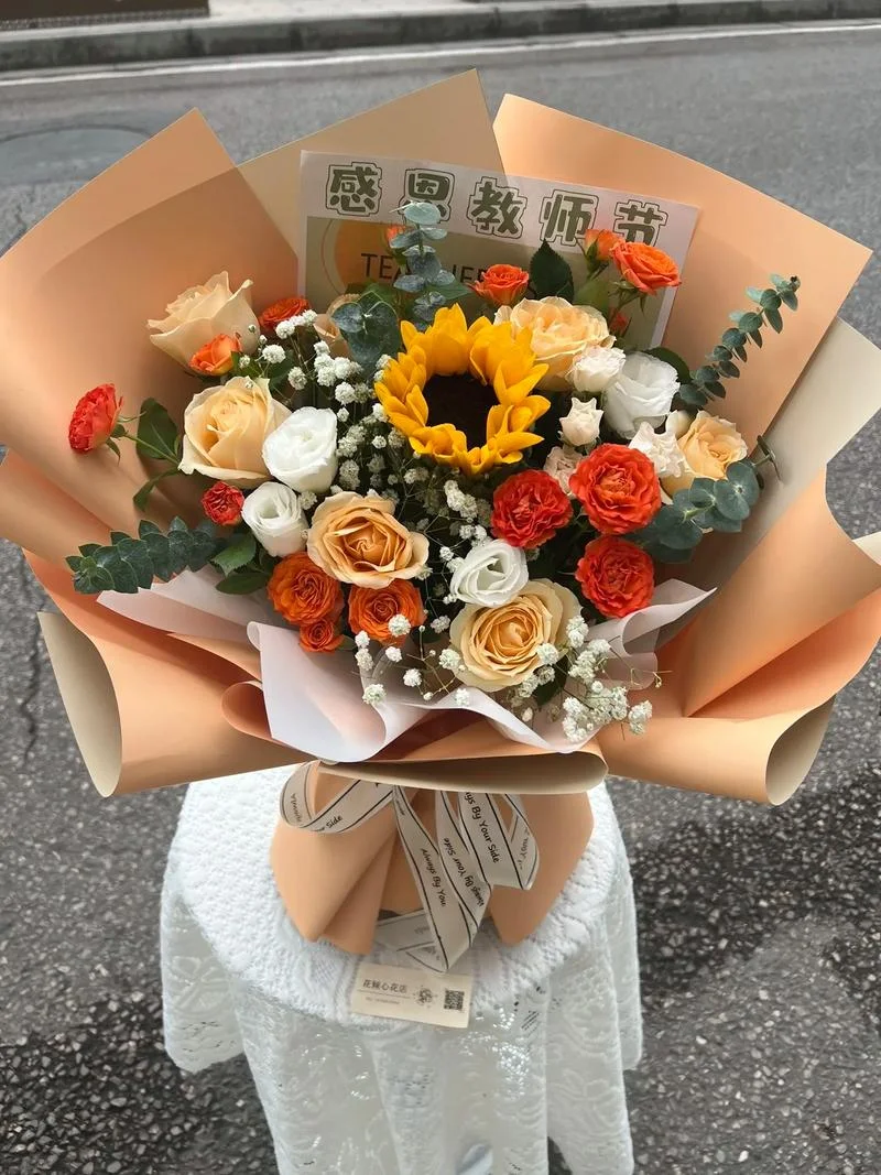 教师节一般都送什么花_1