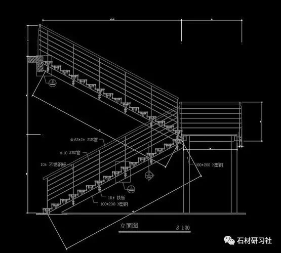 楼梯的cad平面图怎么画_1