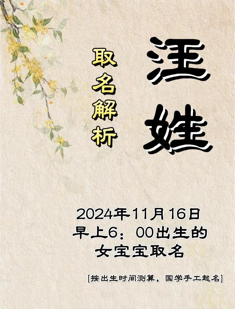 汪氏宝宝起名_2