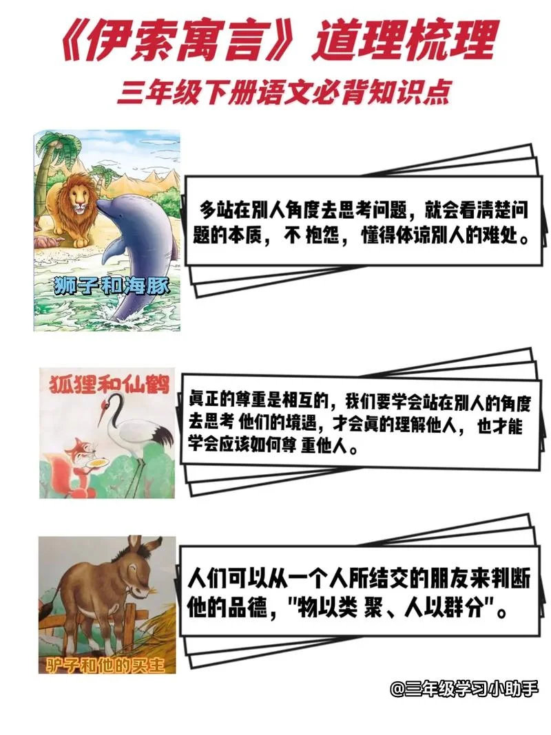 伊索寓言故事的道理_1
