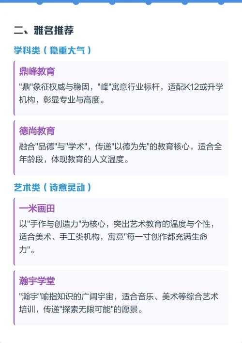 最新教育机构起名大全_1