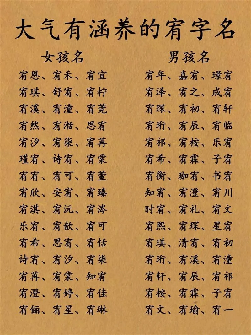 起名简单大气的字_2