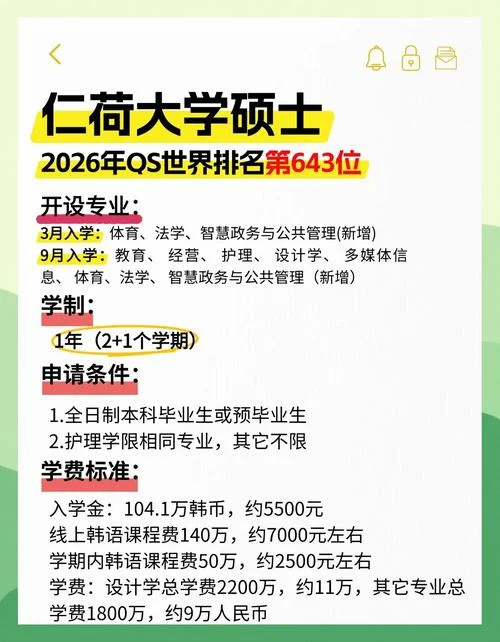 仁荷大学留学条件_1