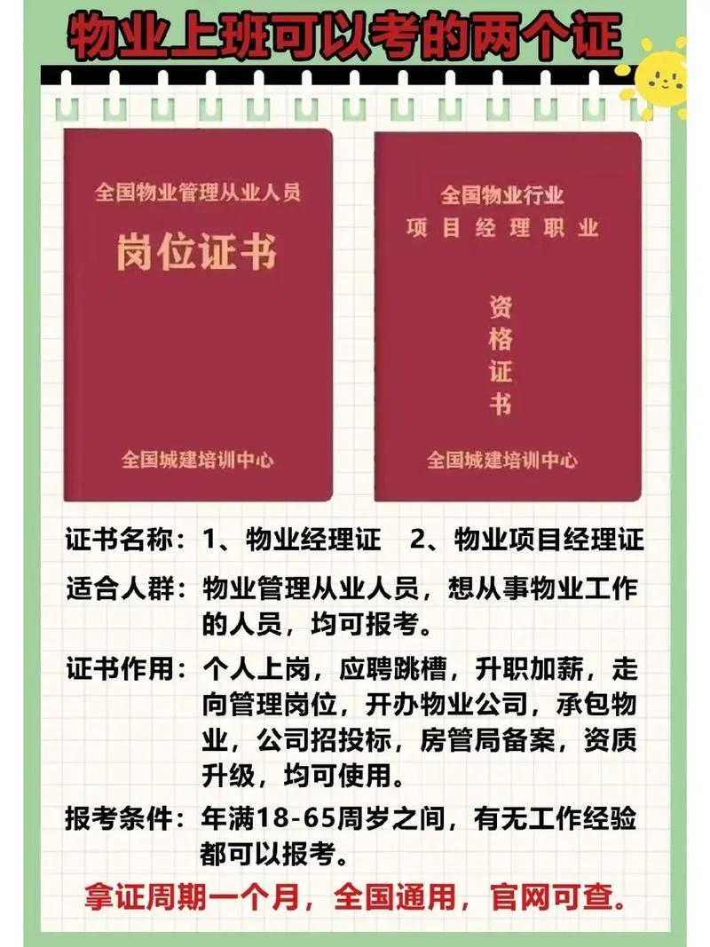物业岗位经理证书查询_1