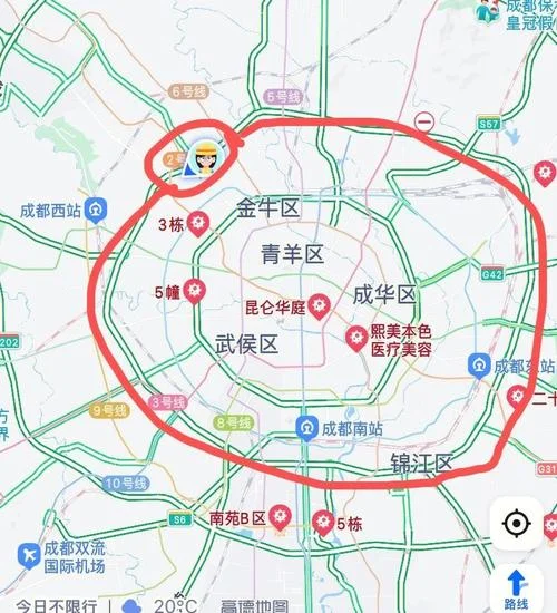 成都每一环路多少公里_1
