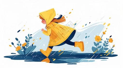 梦见雨中奔跑图片_1