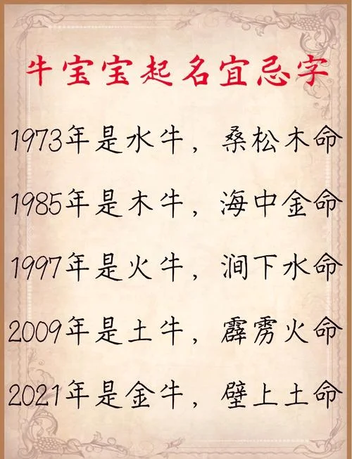 属牛的男宝宝起名适合哪些字-属牛男宝宝起名佳字