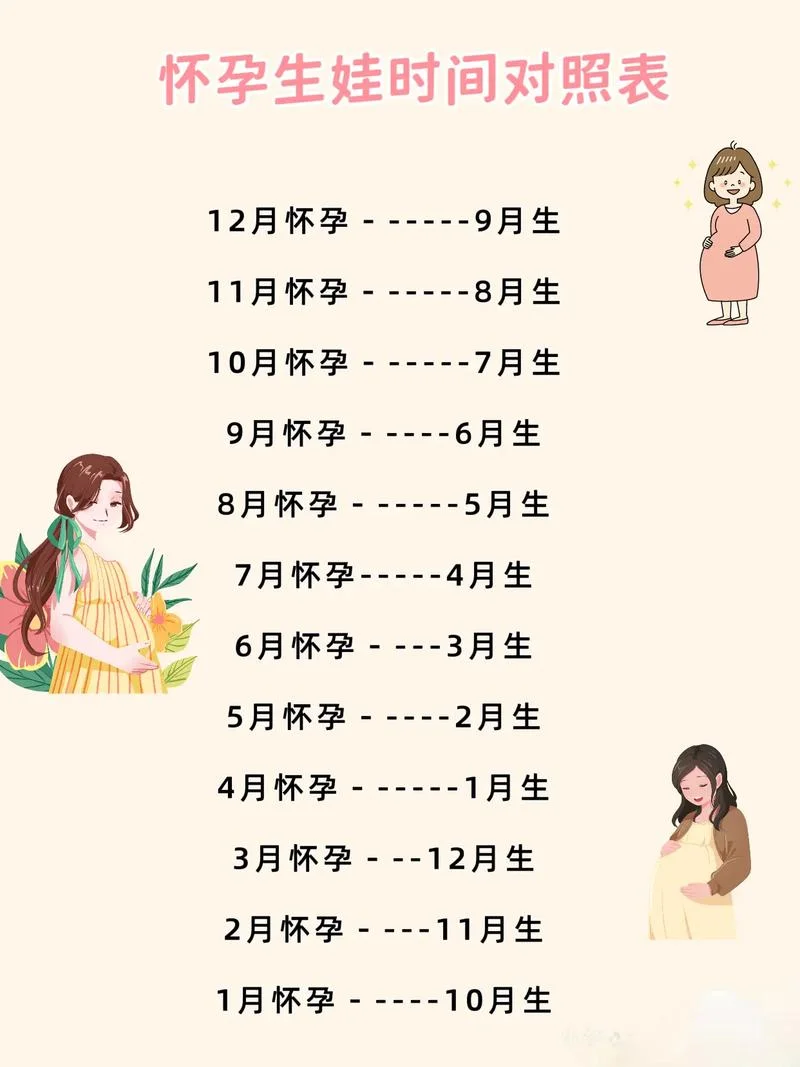预产期是3月份,大概是几月受孕_2