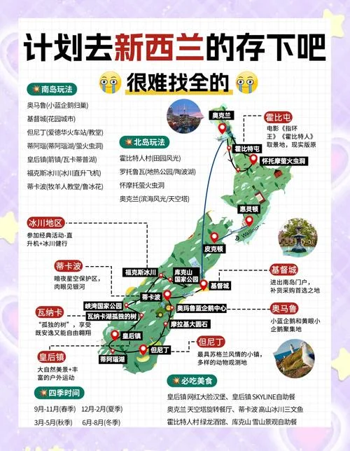 新西兰南北岛旅游攻略-新西兰南北岛游