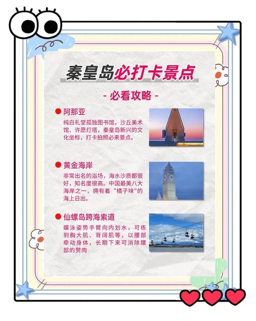 秦皇岛景点盖章明信片_1