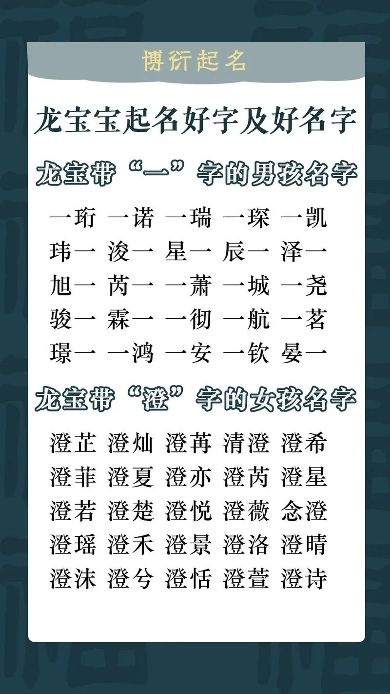 龙宝宝起名字忌讳_1