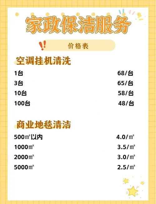 家庭保洁多少钱一平方_2