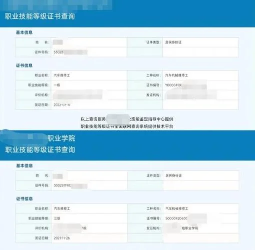 国家技能人才评价证书全国联网查询-国家技能人才证书全国联网查询