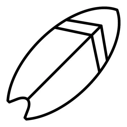 冲浪板简笔画_2