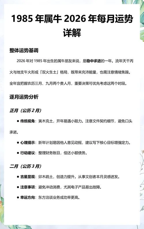 属牛人2020年每年运势-属牛人 2020 年运势