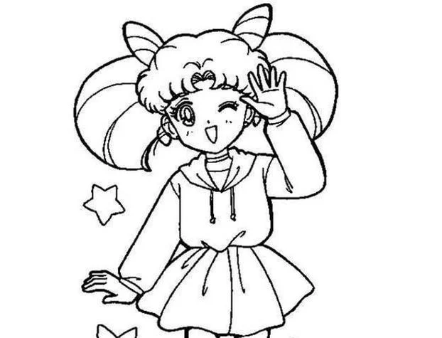 简笔画人物公主美少女_1