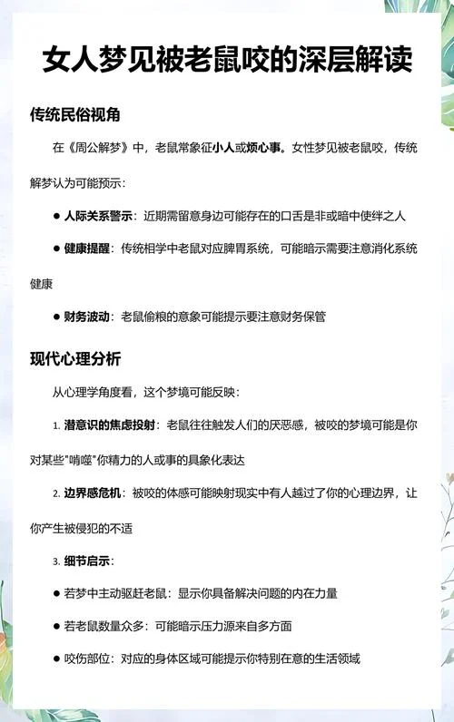 女人梦见老鼠咬手指_2