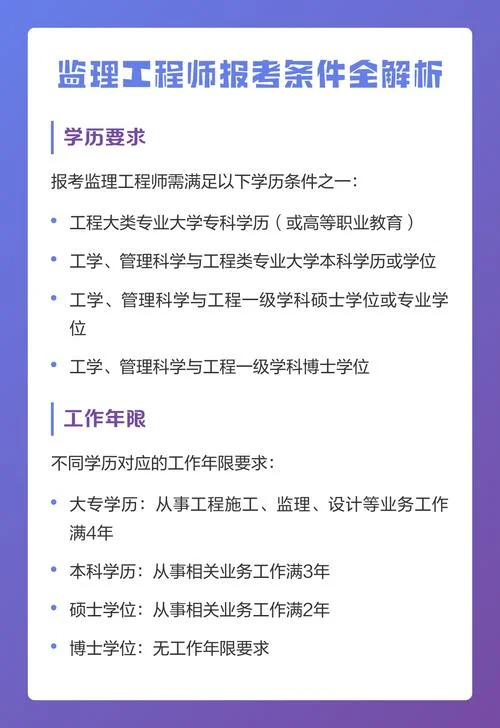 报名监理工程师有哪些条件_2