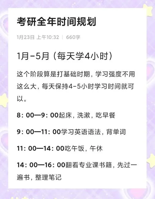 土木考研时间规划-土木考研时间规划