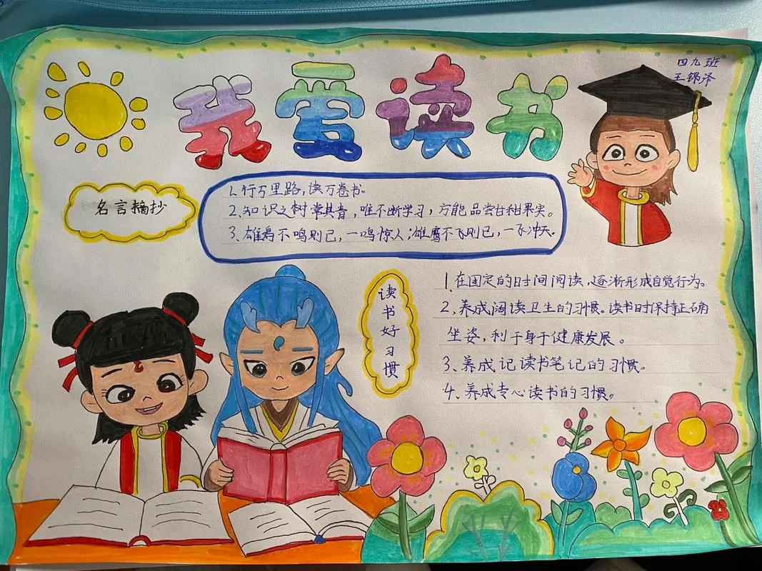 读书手抄报内容简短的_1