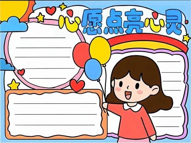 心愿心语手抄报_2