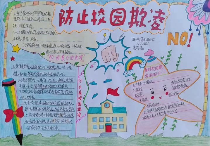 预防学生欺凌手抄报_1