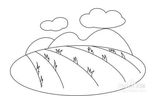 农田图片简笔画_1