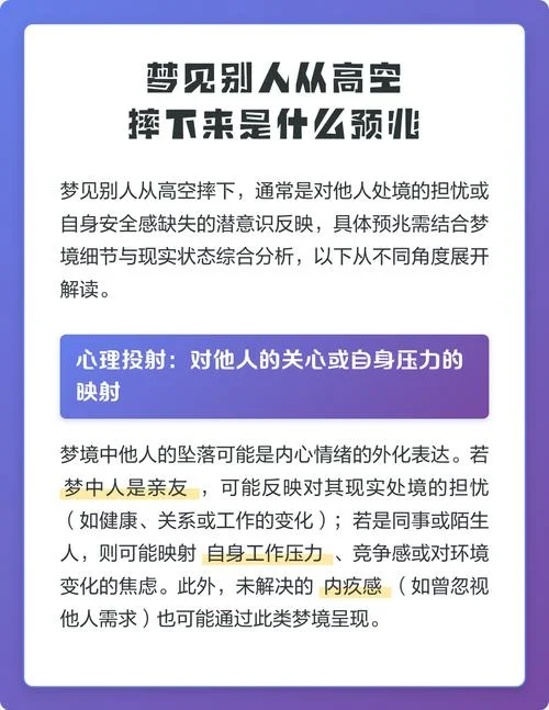梦见从高空坠落为什么-梦到高空坠落为何