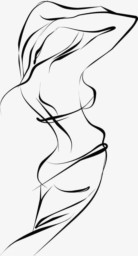 苗条身材简笔画_2