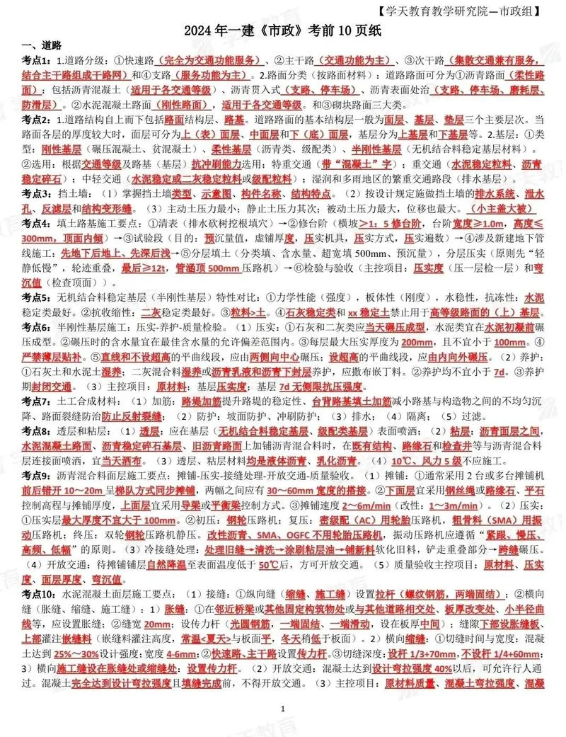 2024一建考纲_2