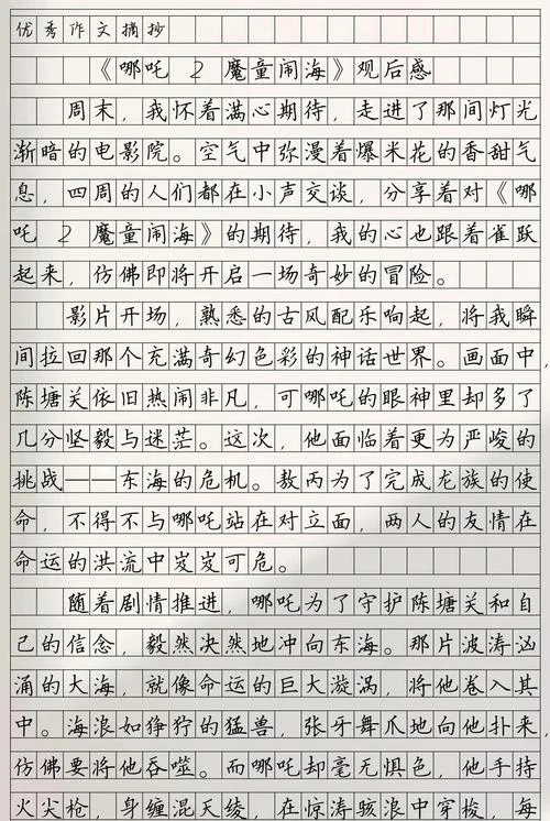 怎么写观后感二年级_1