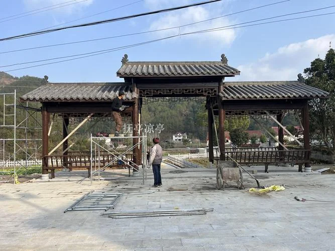 防腐木长廊多少钱一个平方_2
