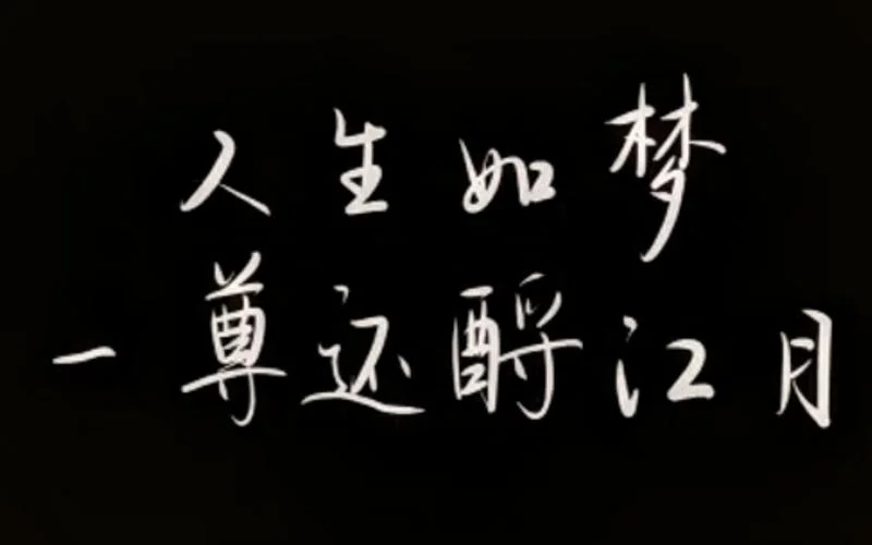 人生如梦下一句英文_1