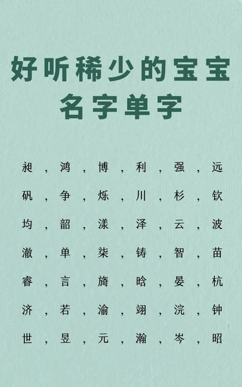安字男孩起名_2