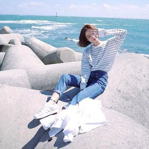微信头像图片大全海边美女_2