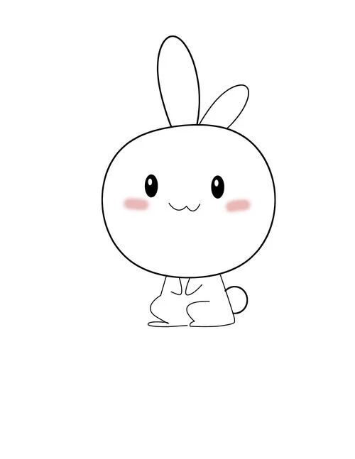 兔子耳朵帽子简笔画_1