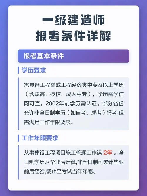 报考一建资格条件要求-报考一建资格条件