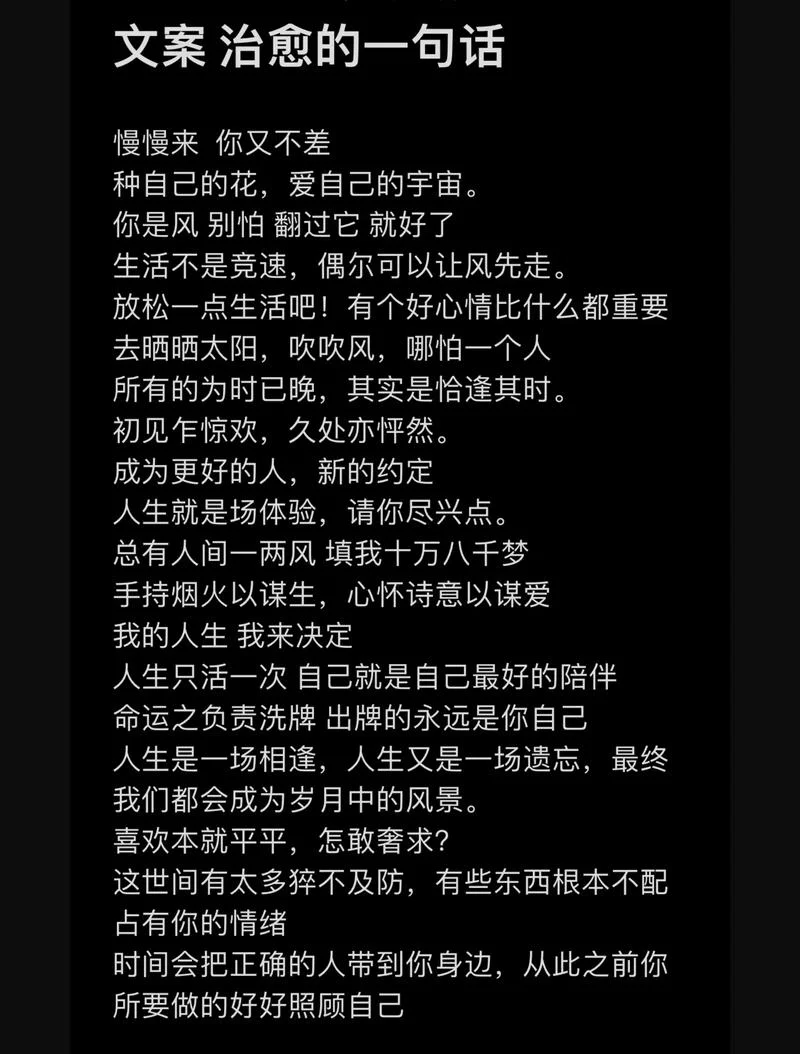 沙雕很治愈的文案短句_1