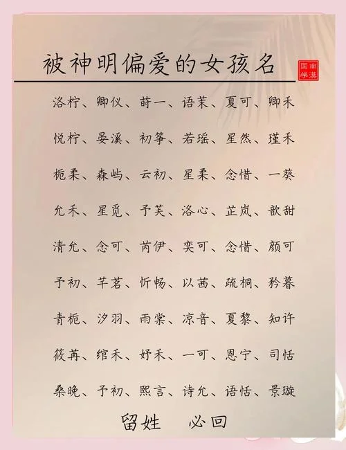 古风女名字出处_2